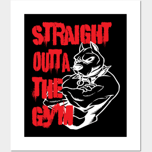 Straight Outta The Gym Apparals Fitness Bodybuilding Gifts Items Posters and Art